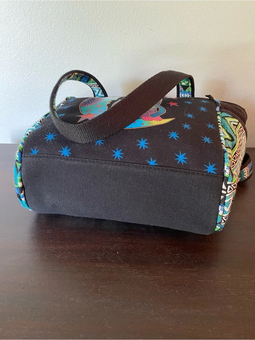 Laurel Burch Moonside Cat Celestial Medium Canvas Tote Bag